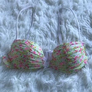 VS floral padded demi bra